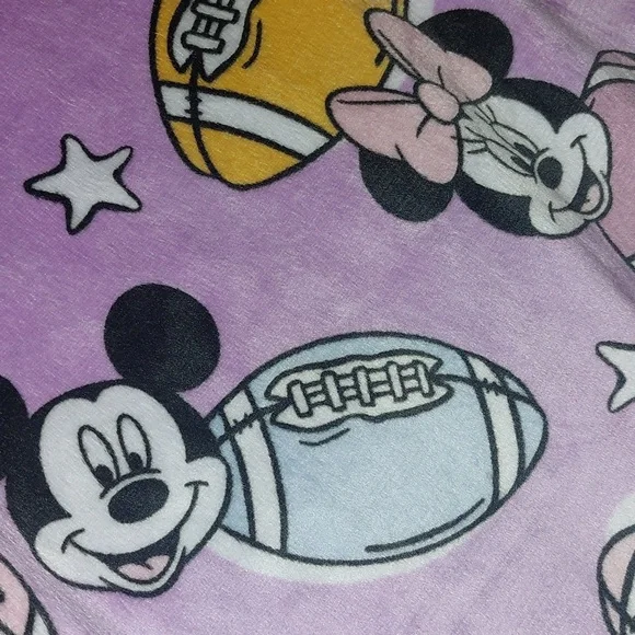 Disney Mickey & Minnie Mouse All Over Football Print Lounge Pajama Pants Sz 1X - Picture 10 of 16